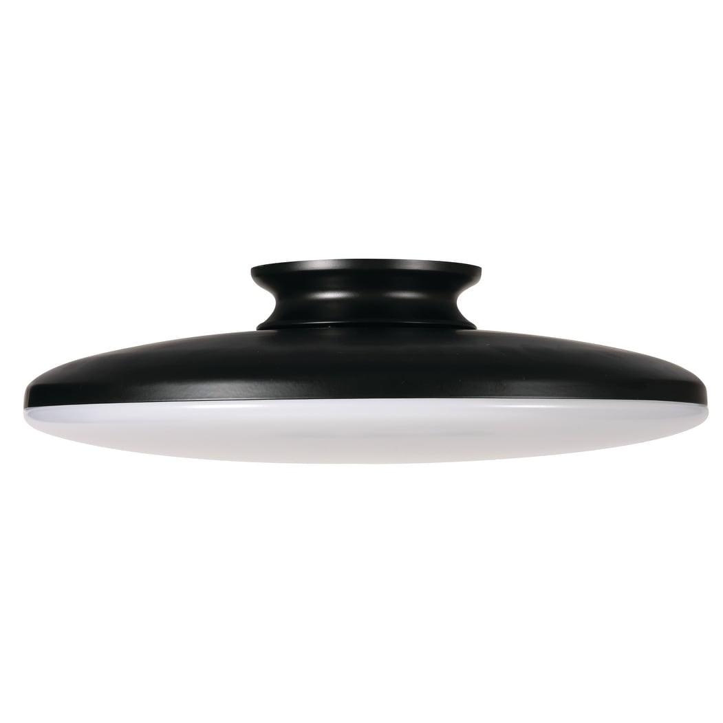 Skye 15" Black LED Flush Mount Ceiling Light