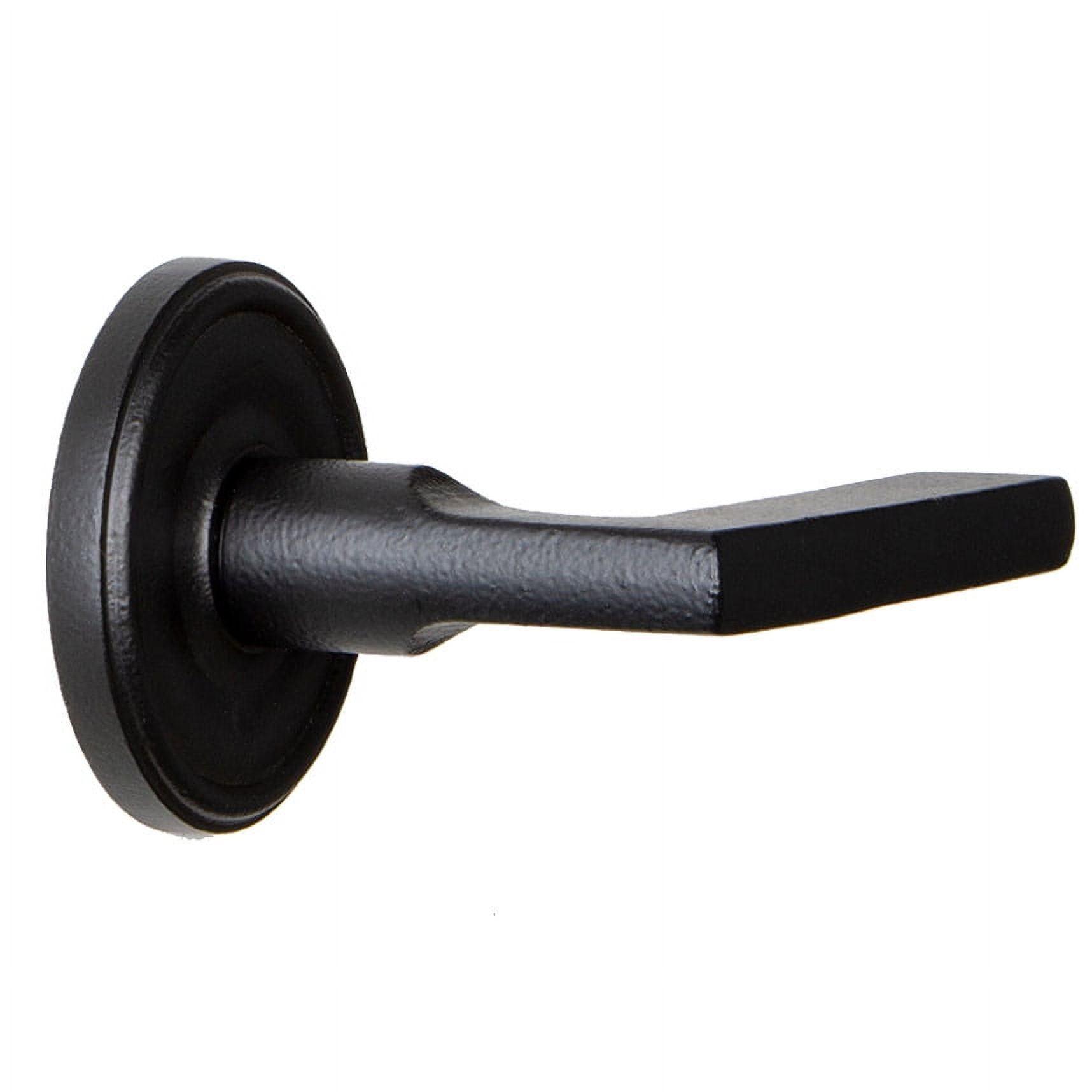 Matte Black Iron Single Dummy Door Lever