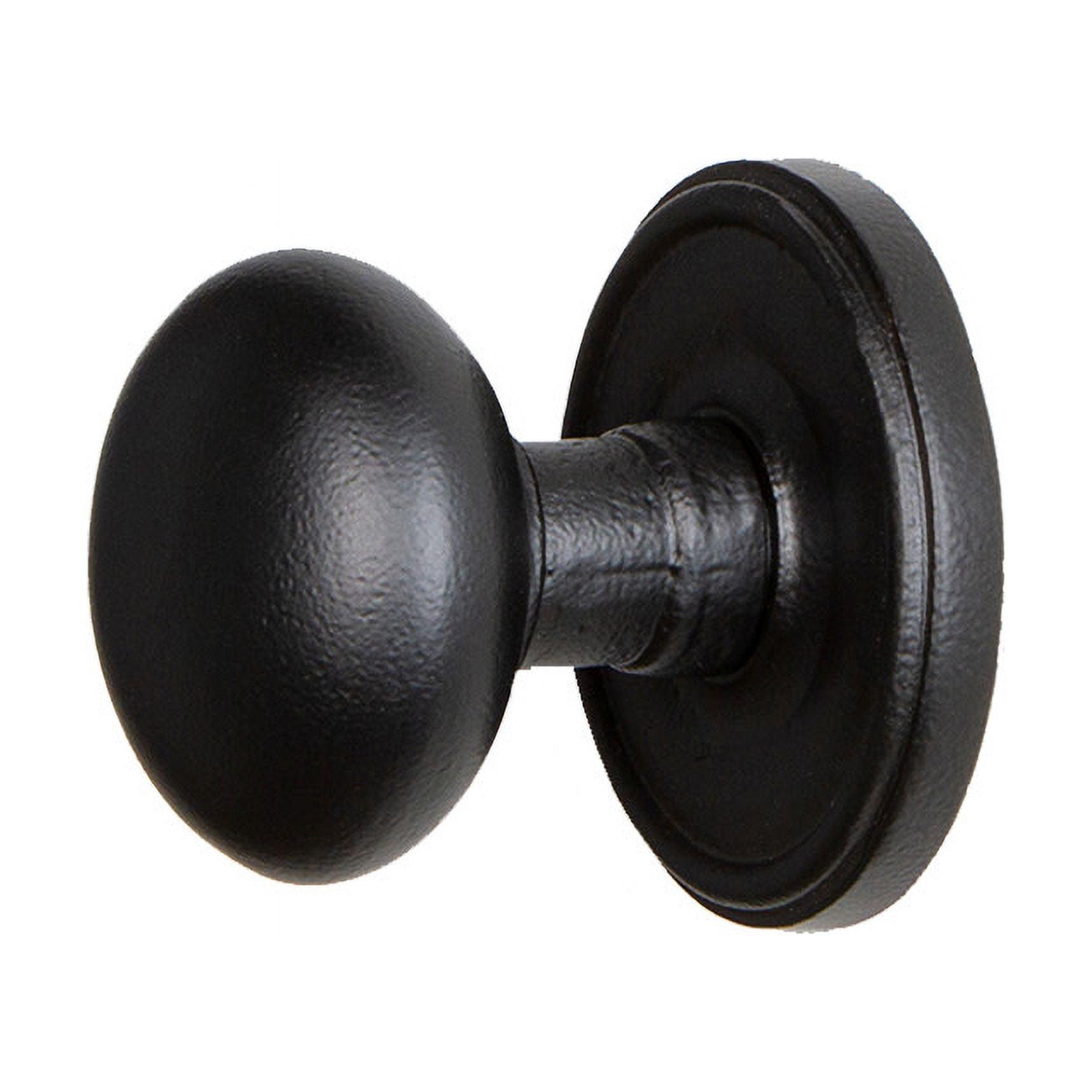 Matte Black Iron Single Dummy Door Knob