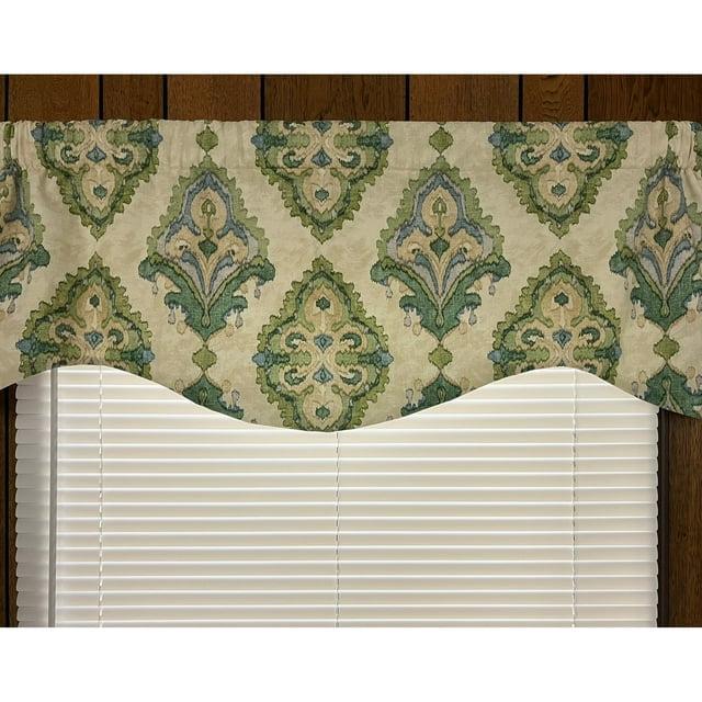 Agra Emerald medallion shaped valance