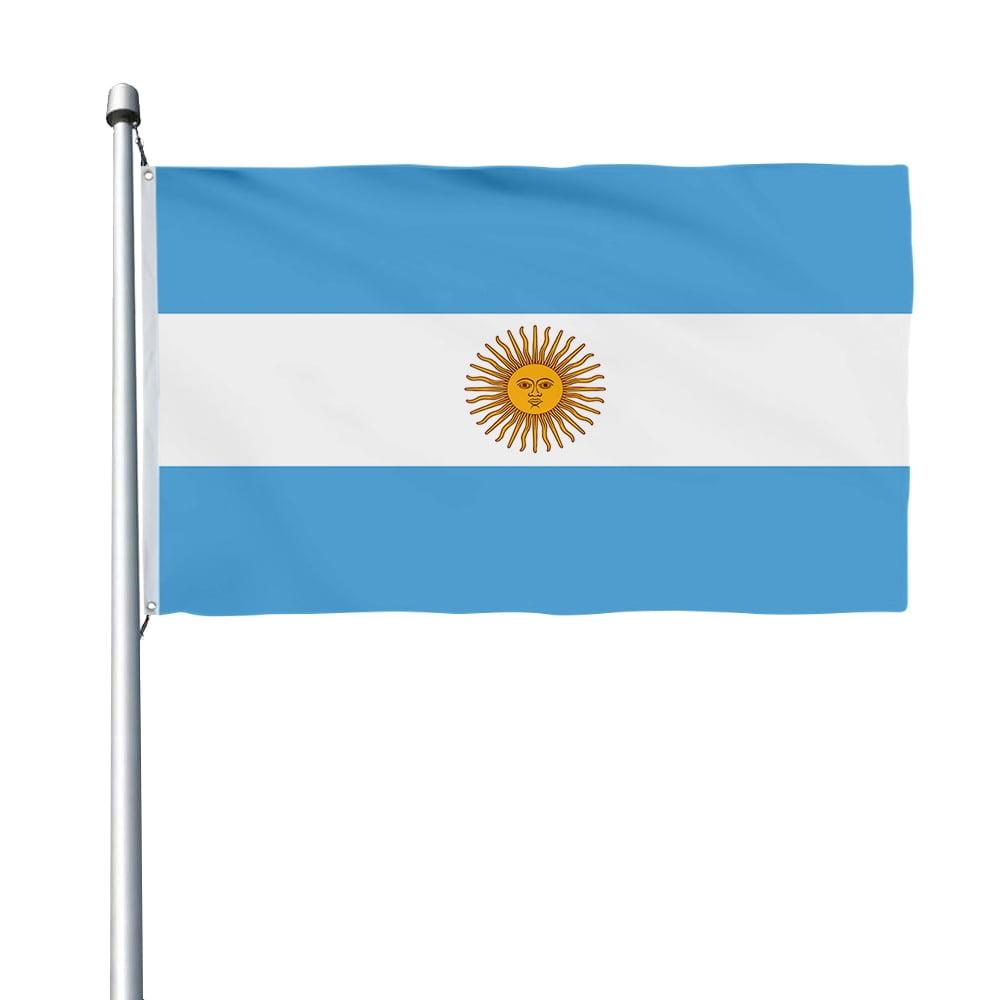 Argentina Flag 3x5 Ft Polyester with Brass Grommets