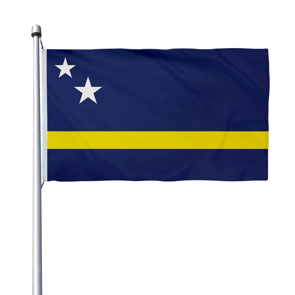 Curacao Flag 3x5 Feet Polyester with Brass Grommets