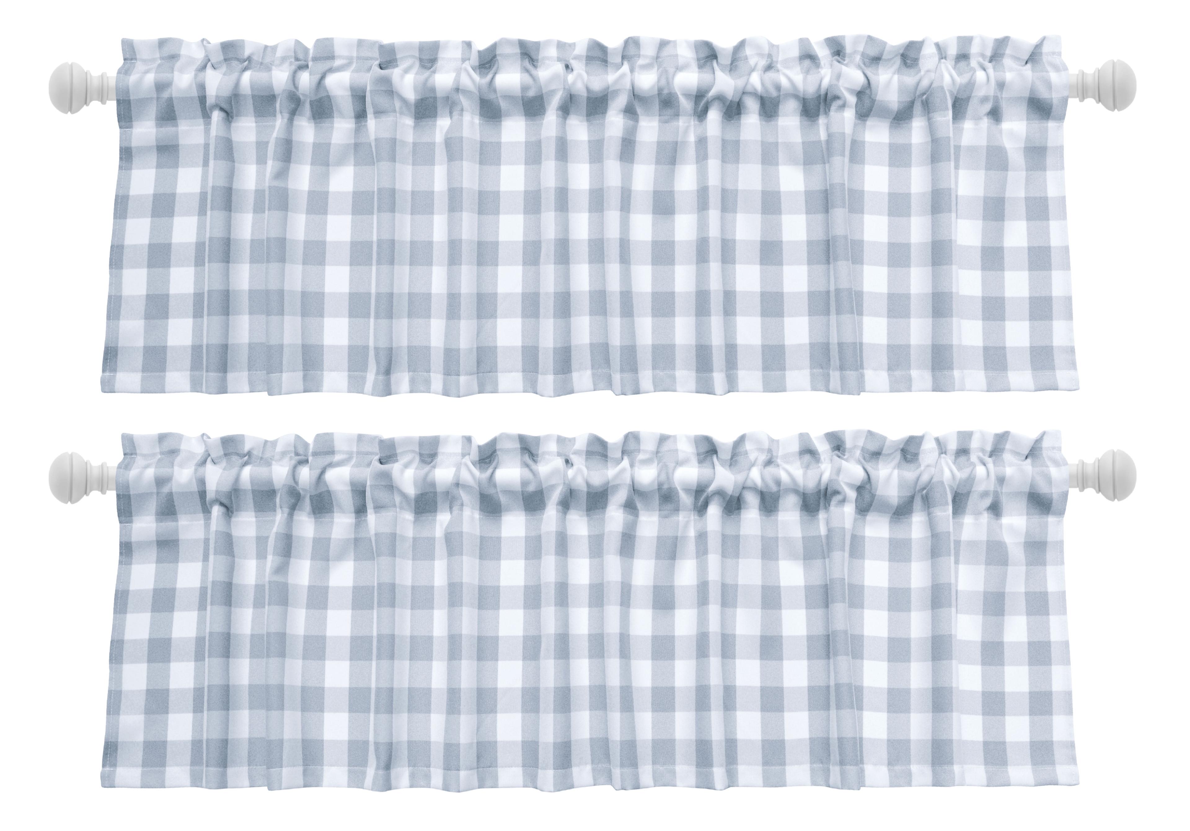 Rashara Plaid Tailored 56'' W Window Valance