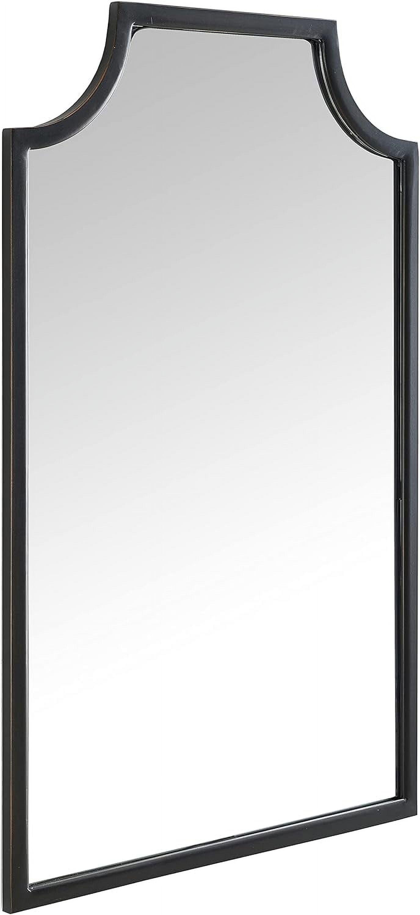 Crosley Aimee Wall Mirror Oil Rubbed Bronze: 38x24 Inch, Traditional Style, Steel Frame, No Assembly Required