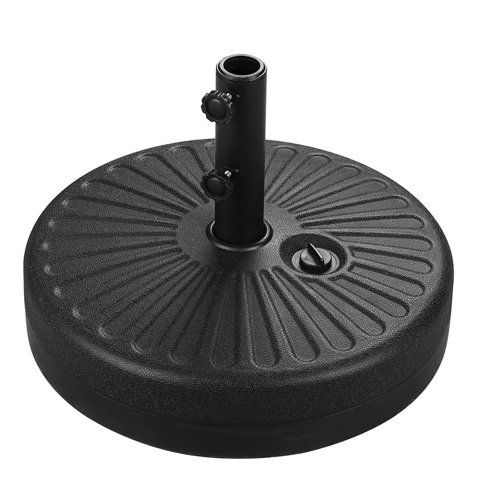 Black Resin Adjustable Patio Umbrella Base Stand