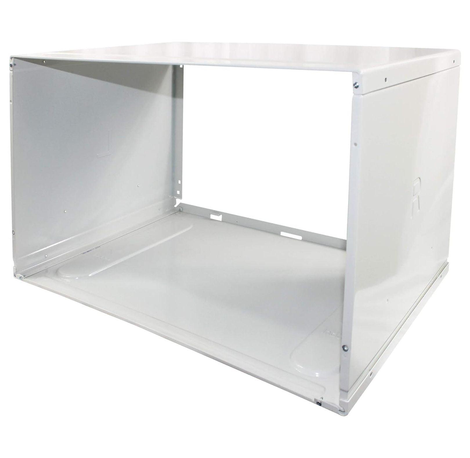 24-Inch White Galvanized Steel Air Conditioner Wall Sleeve