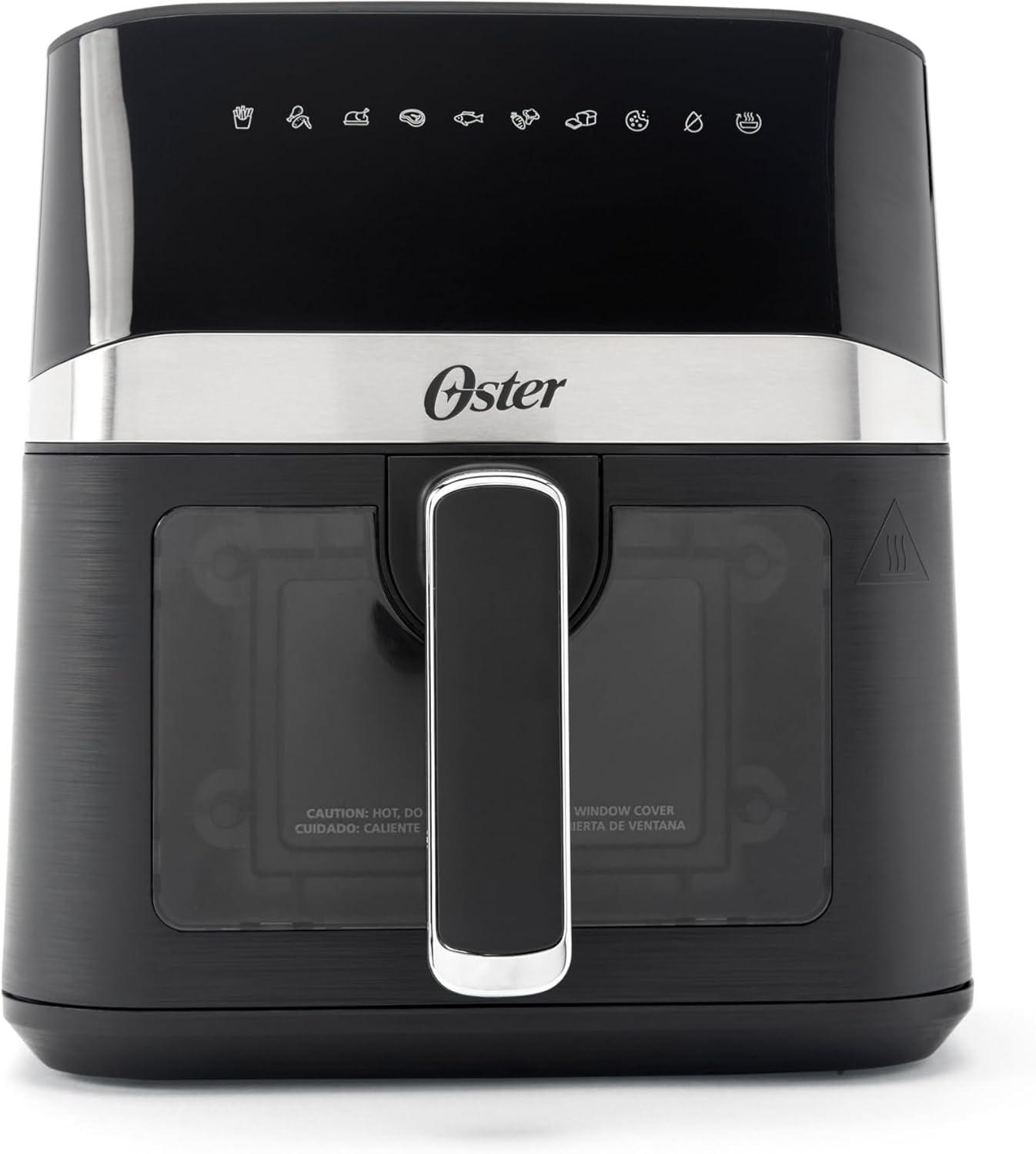 Oster Air Fryer, 6 Quart Digital Air Fryer, Medium Air Fryer with Window