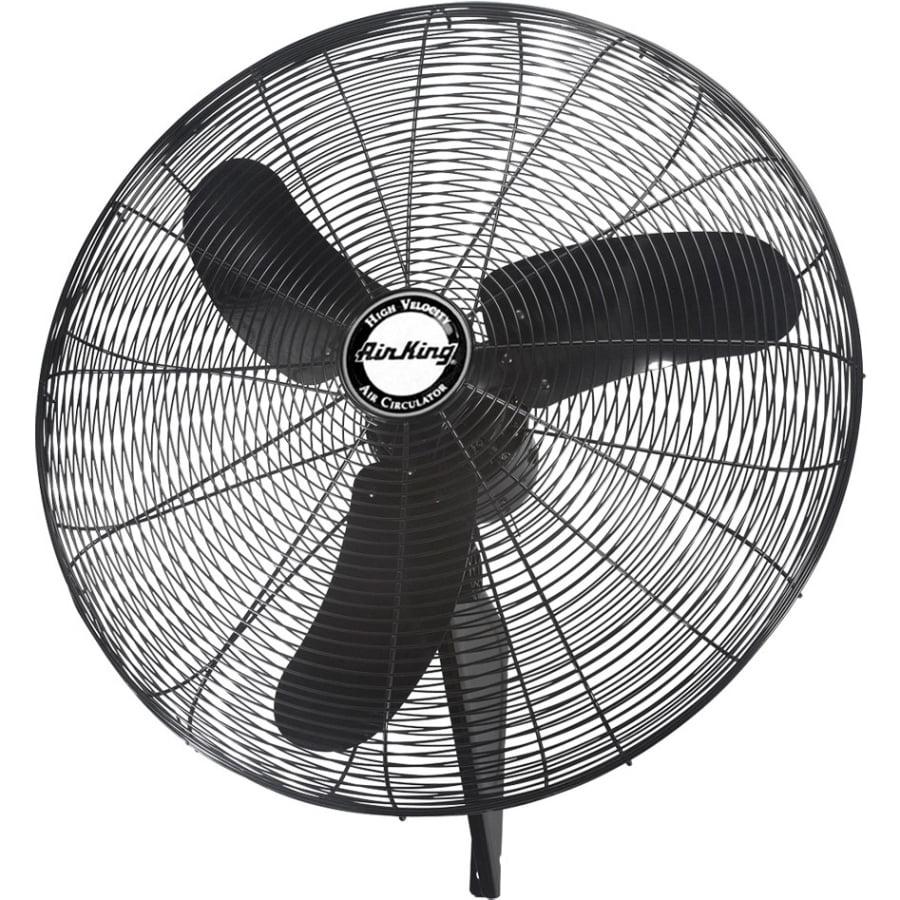 Air King 24" Black Powder Coated Steel Wall Mount Fan