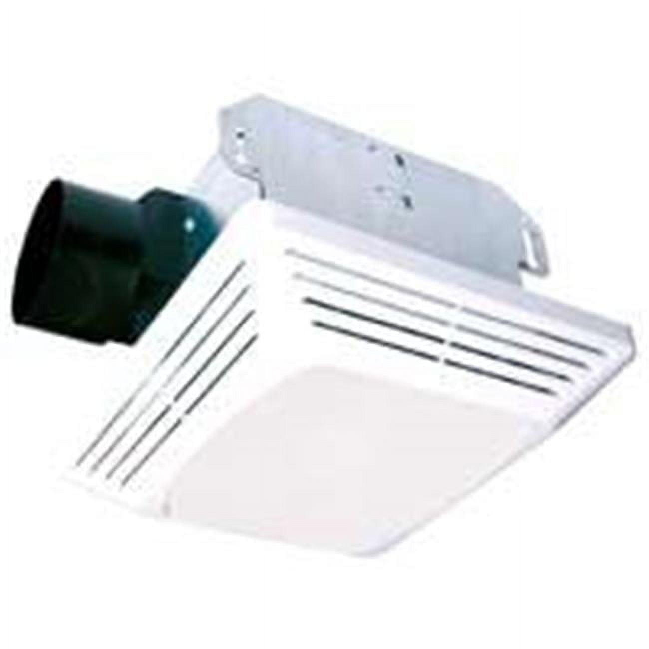 Air King ASLC Series ASLC70 Exhaust Fan with Light, 1.6 A, 120 V, 70 cfm Air, 4 sones, 4 in Duct, White