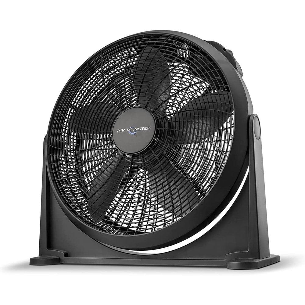 Air Monster 20 Inch Air Circulator Wall Mountable 3 Speed Fan in Black