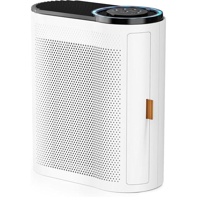 Open Box AROEVE Air Purifier with Air Quality Sensors H13 True HEPA Filter, MK04 - White