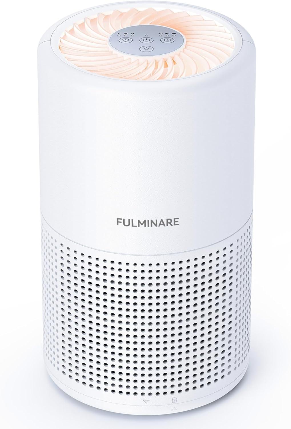 Air Purifiers for Bedroom,  H13 True HEPA Air Filter, Quiet Air Cleaner With Night Light,Portable Small Air Purifier for Home, Office, Living Room