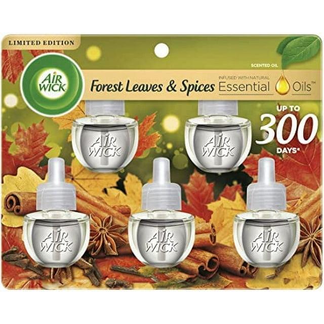 Air Wick Plug-In Scented Oil Air Freshener Warmer Refills, Pumpkin Spice, 5 Count