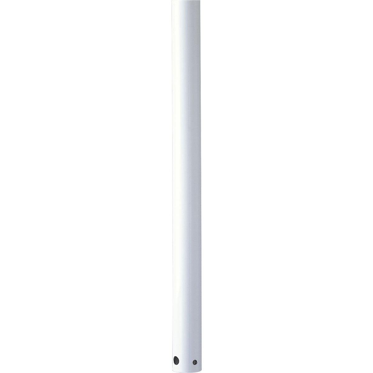 White Steel 24-Inch Ceiling Fan Downrod