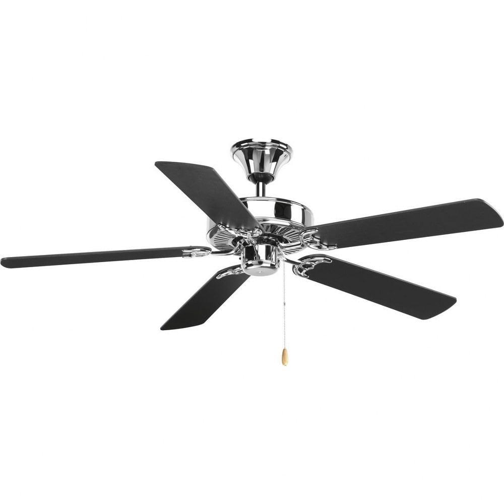 P2501-15-Progress Lighting-AirPro - Wide - Ceiling Fan in Transitional style - 52 Inches wide by 13.5 Inches high-Polished Chrome Finish