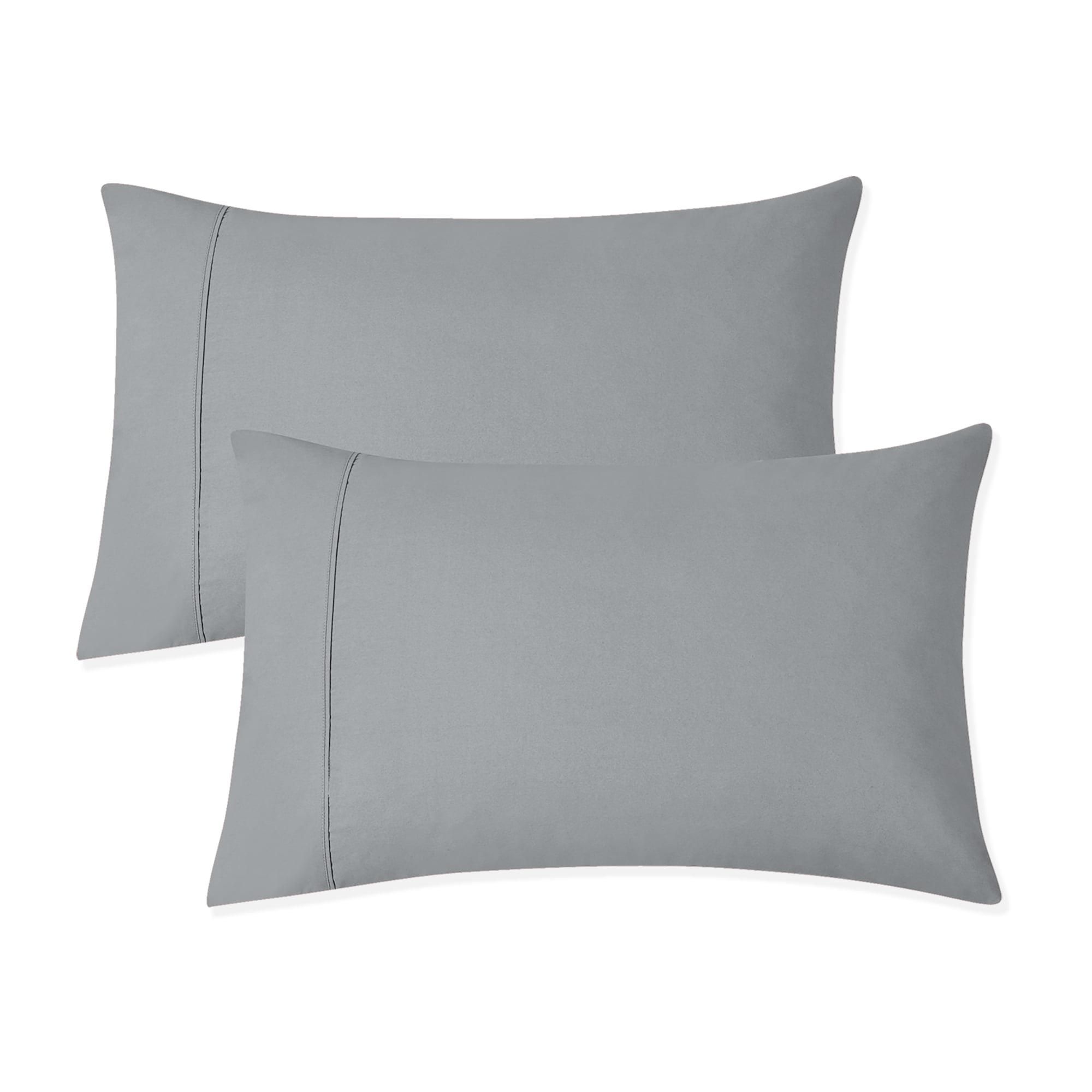 Luxurious Infinity Sateen Weave Light Gray Cotton Pillowcase Set