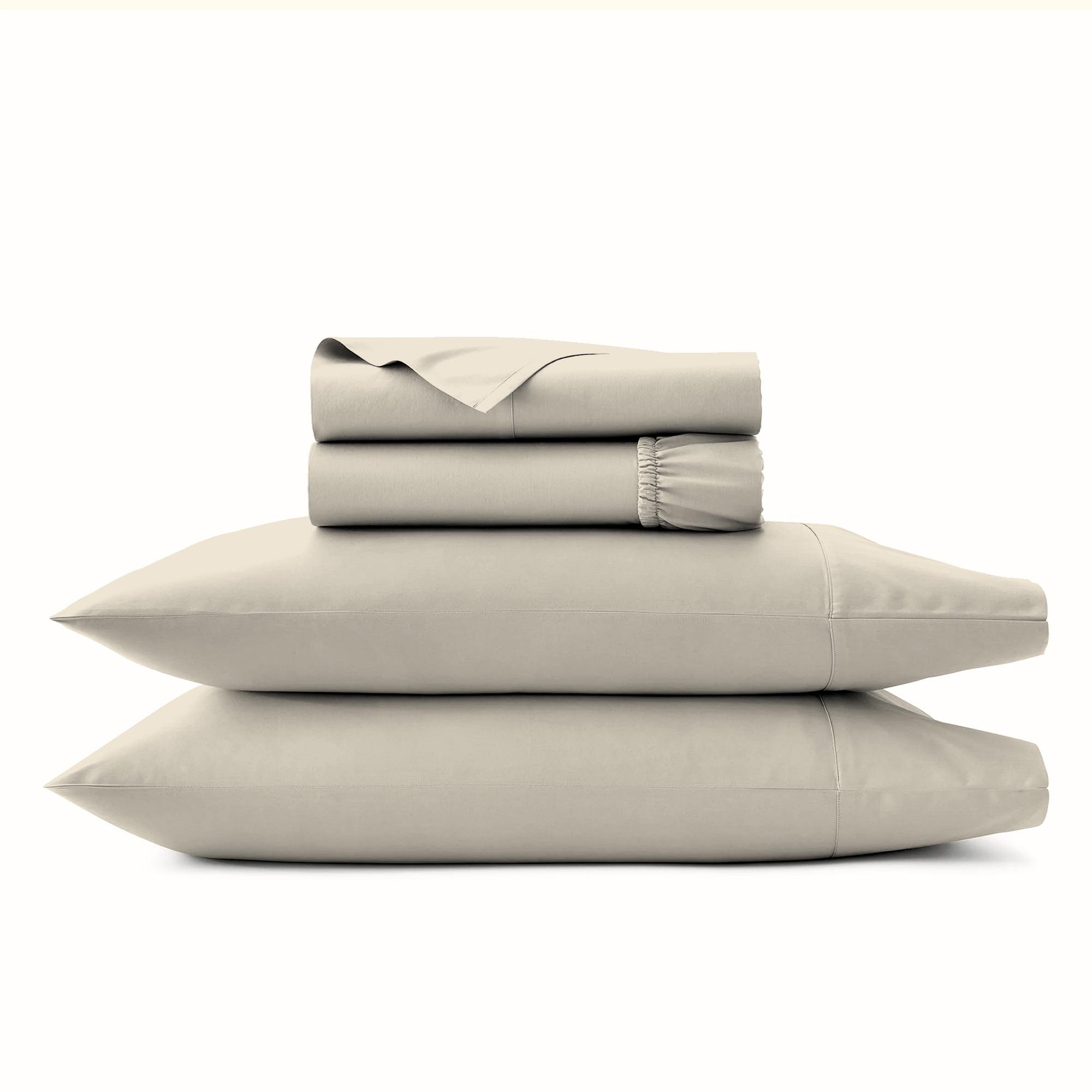 Full Ivory 800 Thread Count Cotton Sateen Sheet Set