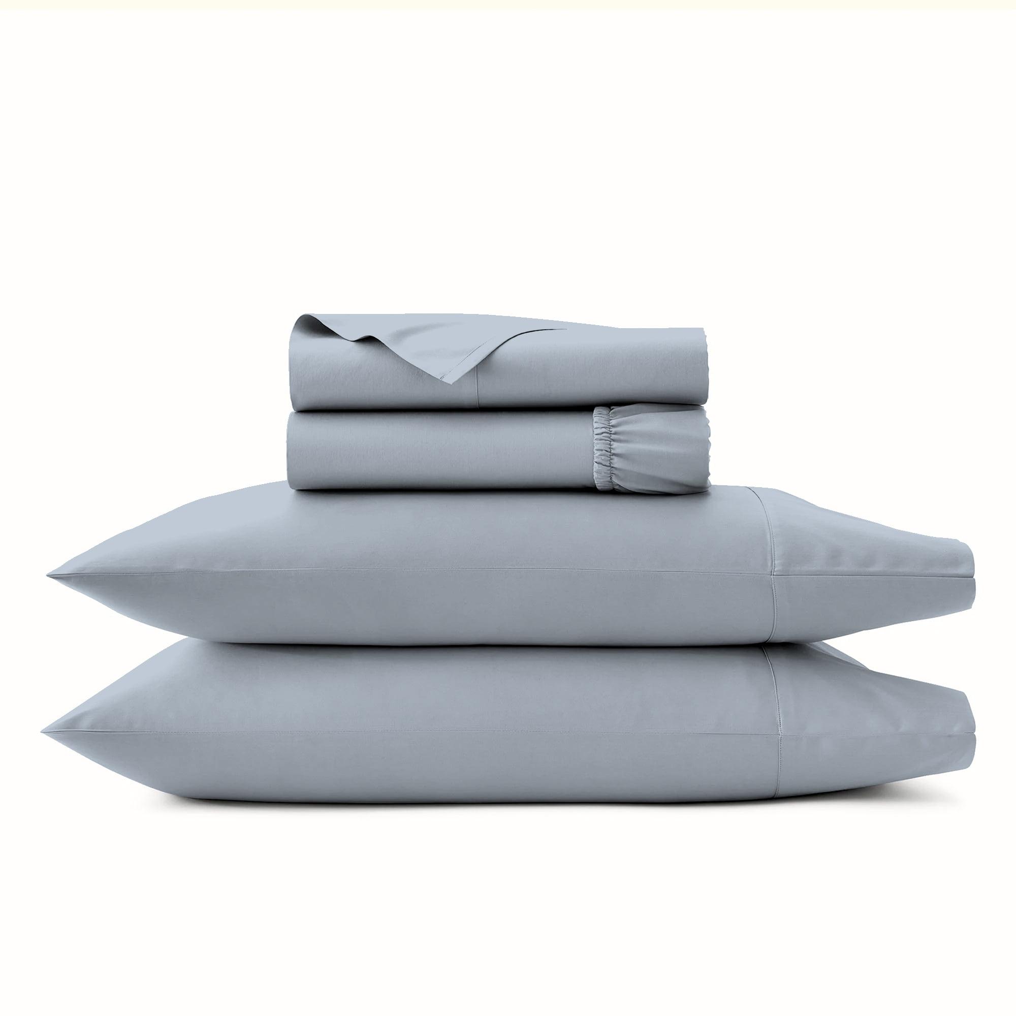 Aireolux 800TC Wrinkle-Resistant Supima Cotton Sheet Set Twin Light Blue