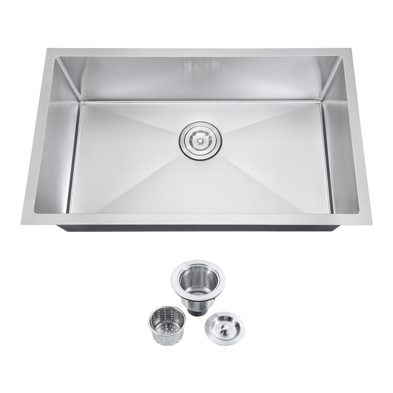 30'' L Undermount Single Bowl Stainless Steel Kitchen Sink