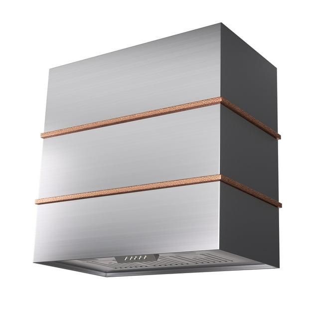 Akicon Akicon 30" Stainless Steel 600 CFM Ducted (Vented) Wall Mounted Required Range Hood AK-HS30HC-BSC