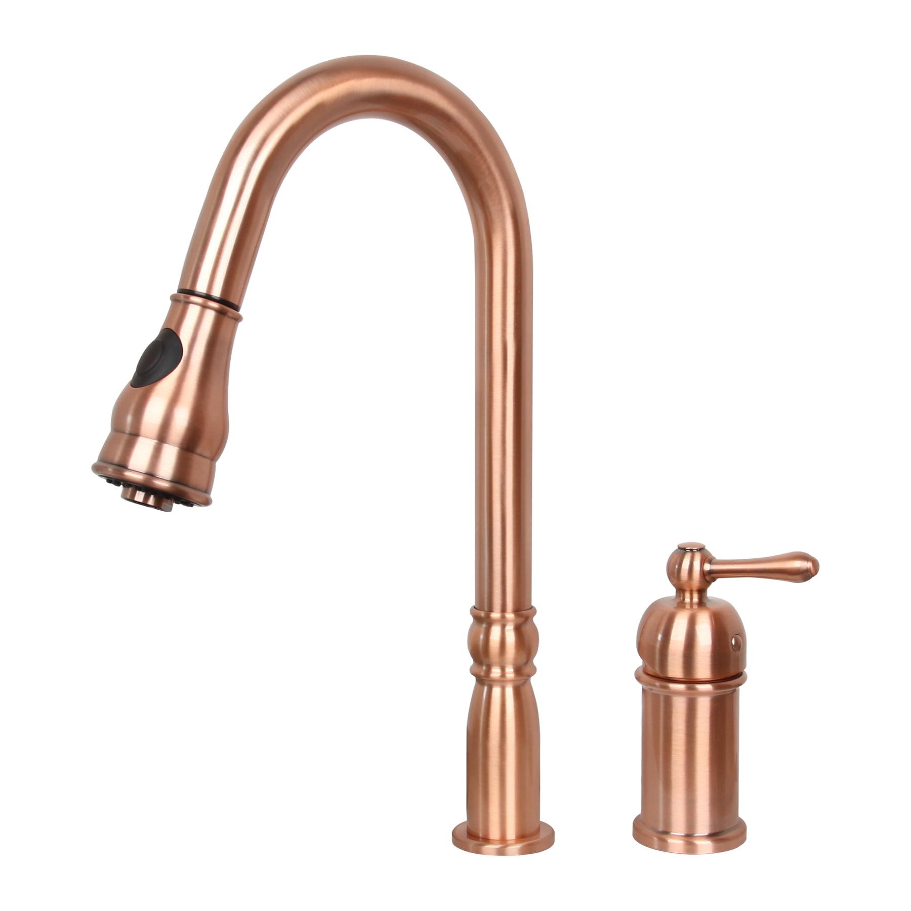 Copper Bronze Kitchen Faucet with Pull-out Spray