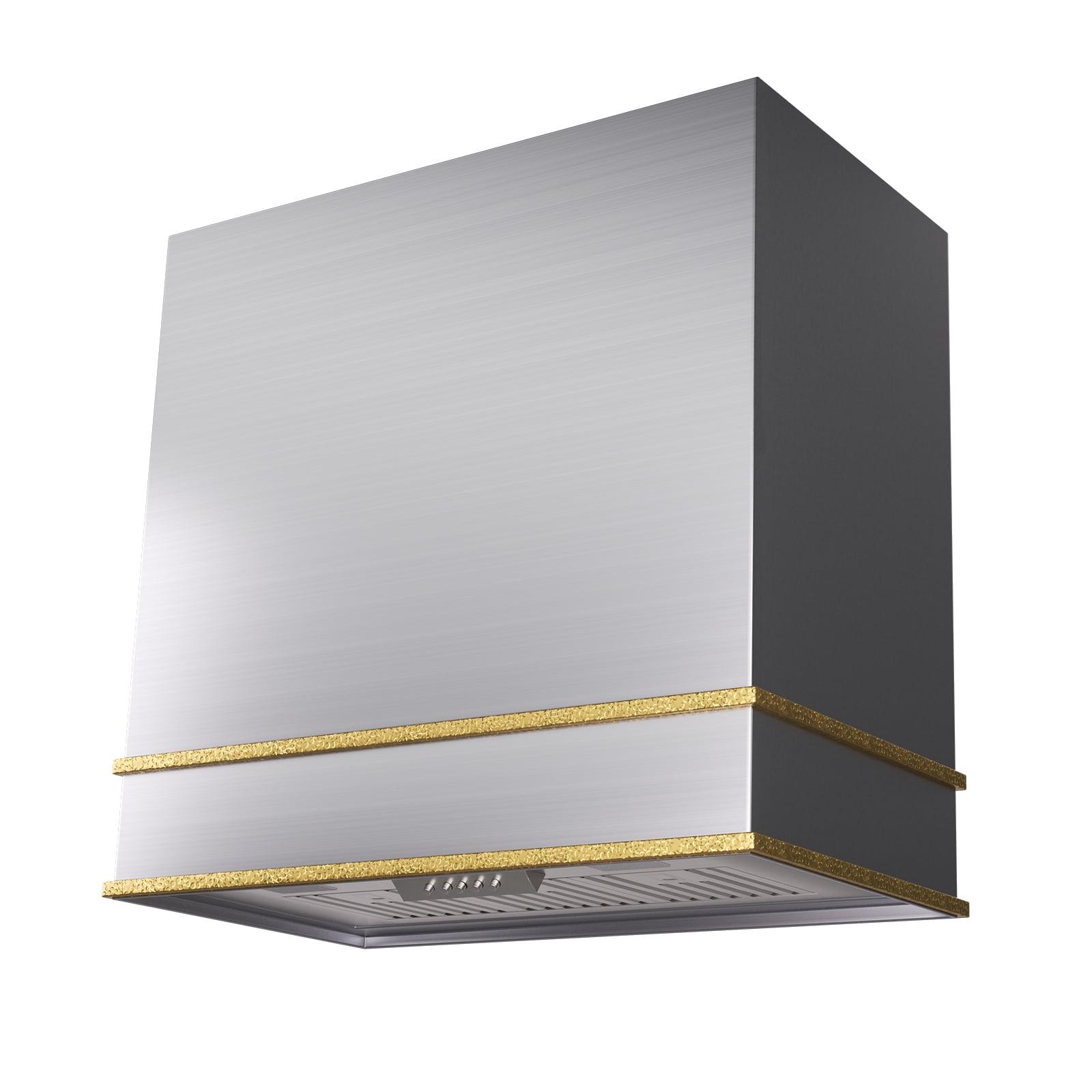 Akicon Akicon 30" Stainless Steel 600 CFM Ducted (Vented) Wall Mounted Required Range Hood AK-HS30HB-BSG