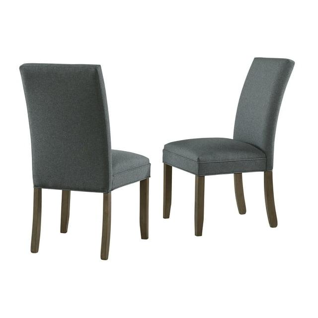 Set of 2 Gwyn Parsons Upholstered Armless Chairs Gray - Alaterre Furniture
