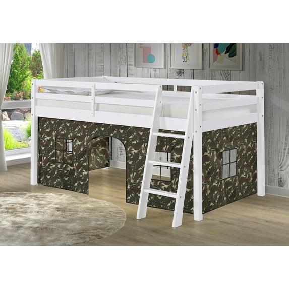 Alaterre Roxy Junior Loft - White with Green Camouflage Bottom Tent
