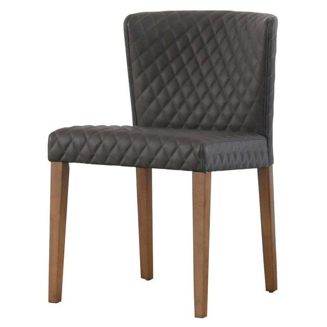 Albie Diamond Stitching PU Leather Chair