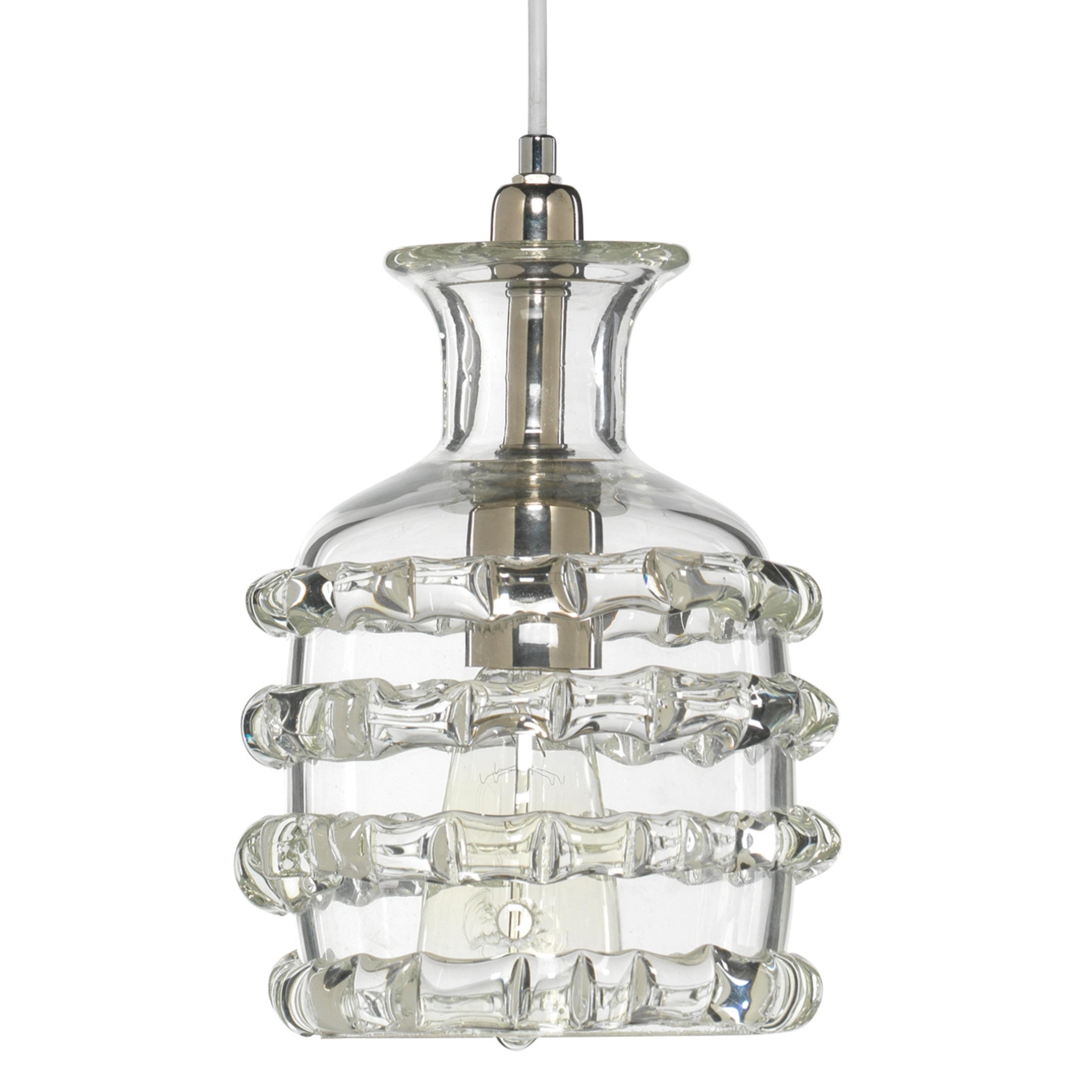 Alden Décor Linda Mount-Blown Glass1-Light Pendant