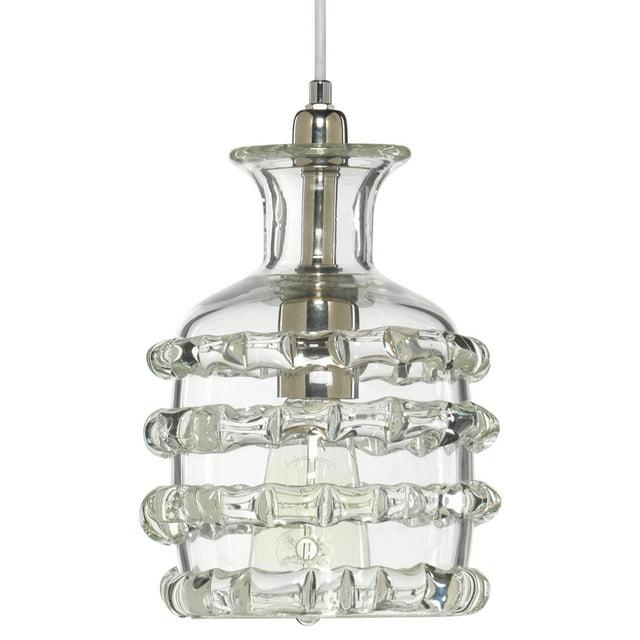 Alden Décor Linda Mount-Blown Glass1-Light Pendant