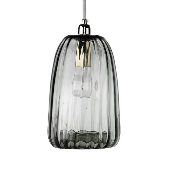 Golete Fluted Glass Pendant (7")