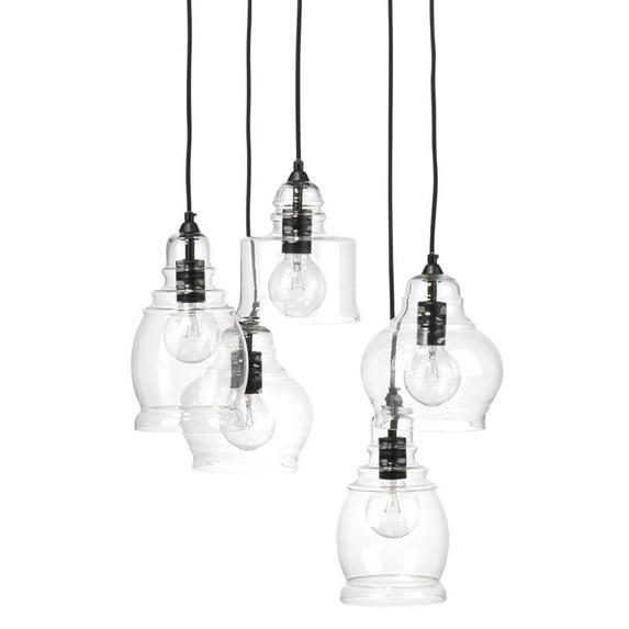 Alden Décor Westmont 5 Light Glass Pendant