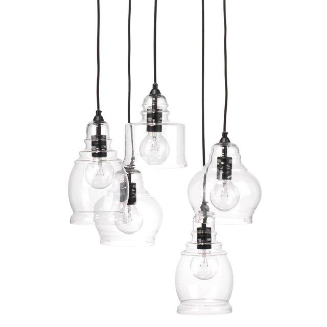 Alden Décor Westmont 5 Light Glass Pendant