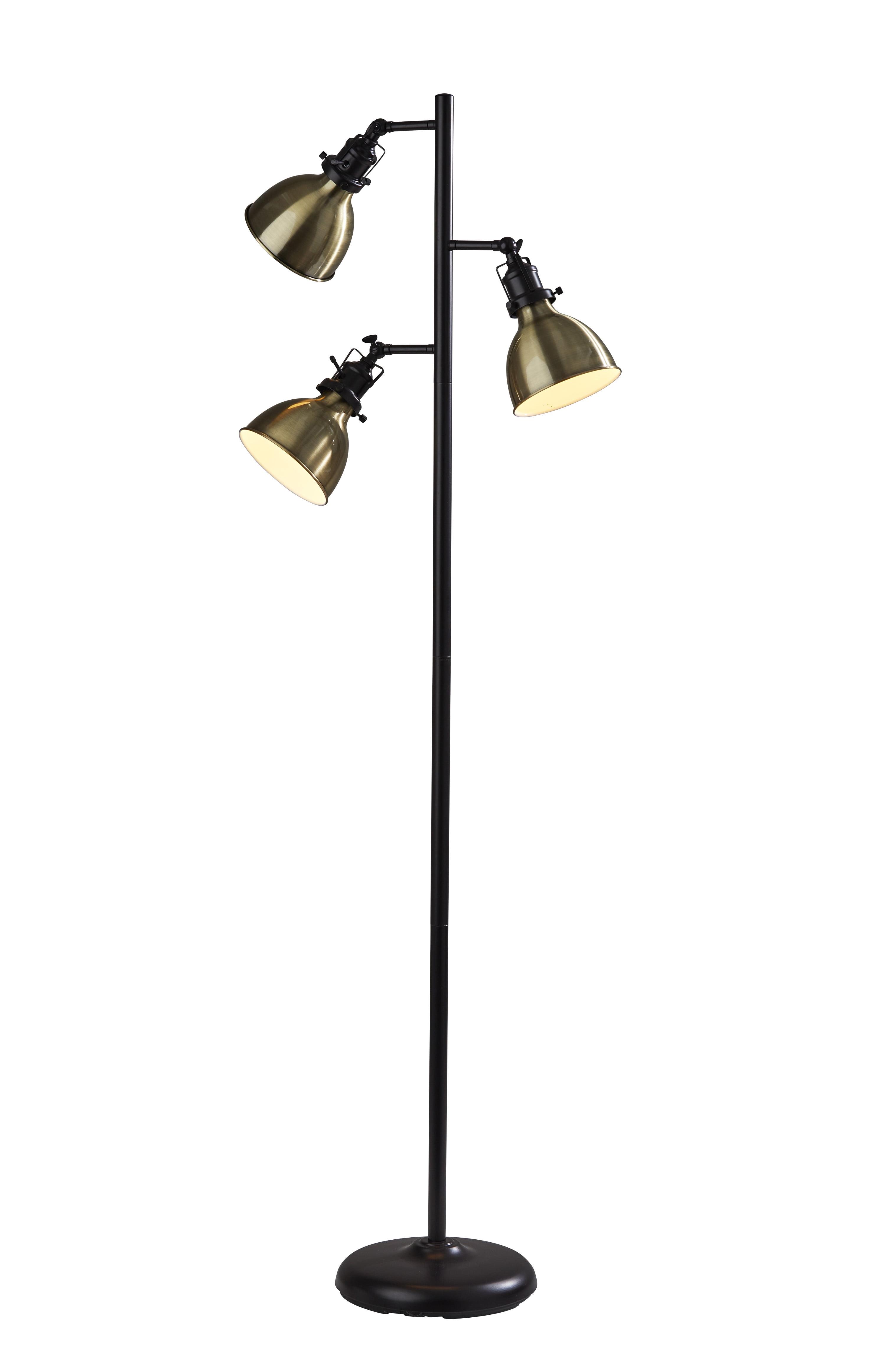 Alden Iron Triple Head Floor Lamp (65")