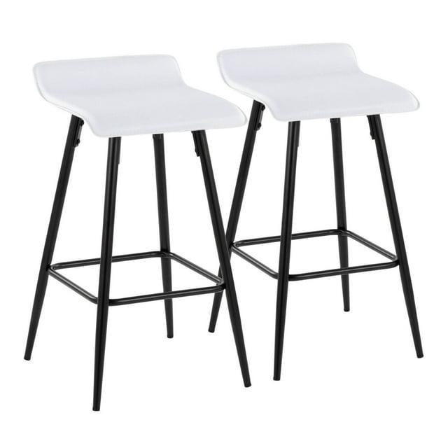 Wenty Upholstered Counter Stool with Metal Frame (Set of 2)
