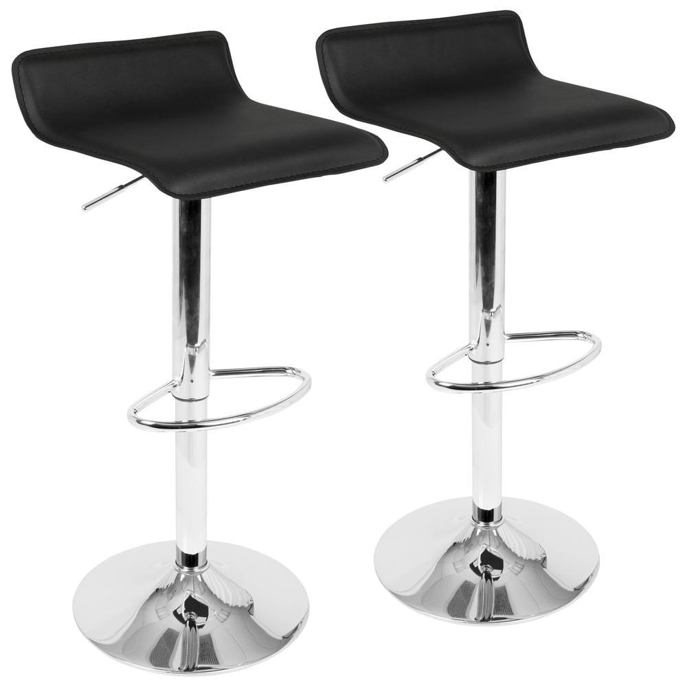 Set of 2 Ale Contemporary Adjustable Barstool - Lumisource