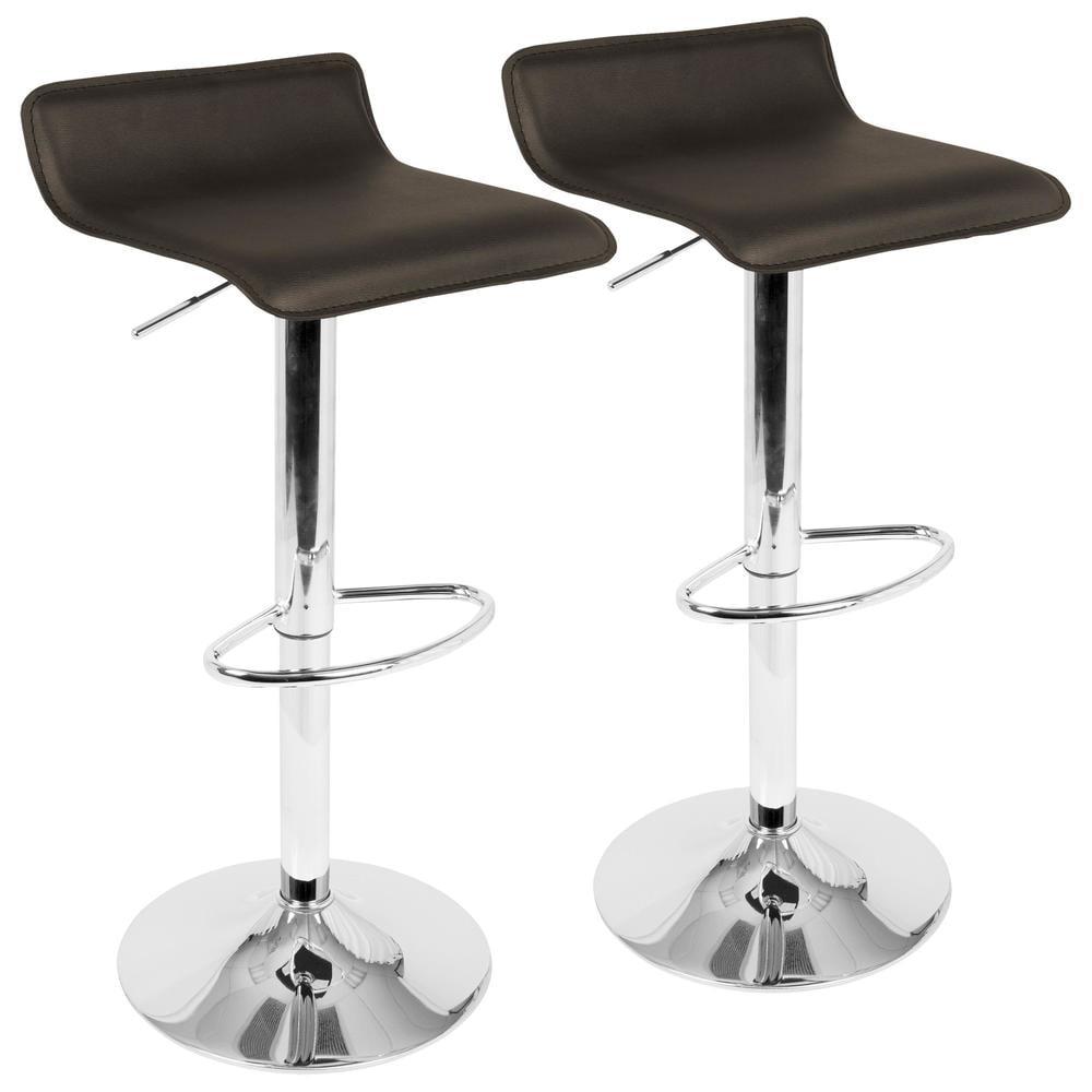 Set of 2 Ale Contemporary Adjustable Barstool - Lumisource