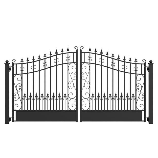 ALEKO Steel Dual Swing Driveway Gate - VENICE Style