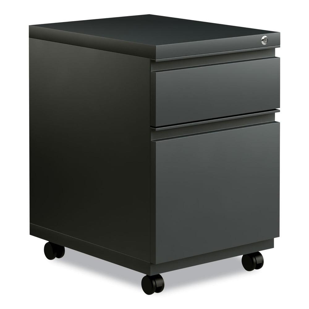 Alera 2 Drawers Vertical Lockable Filing Cabinet, Charcoal