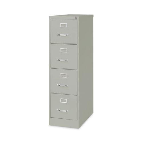 Light Gray Steel 4-Drawer Lockable Vertical File Cabinet