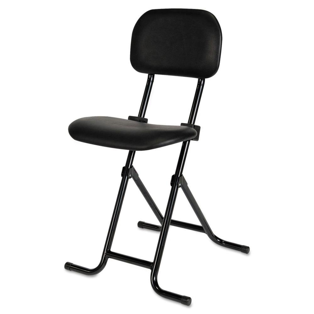 Backed Adjustable Height Ergonomic Industrial Stool with Footring