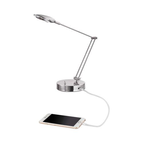 Alera® Adjustable Metal USB Table Lamp
