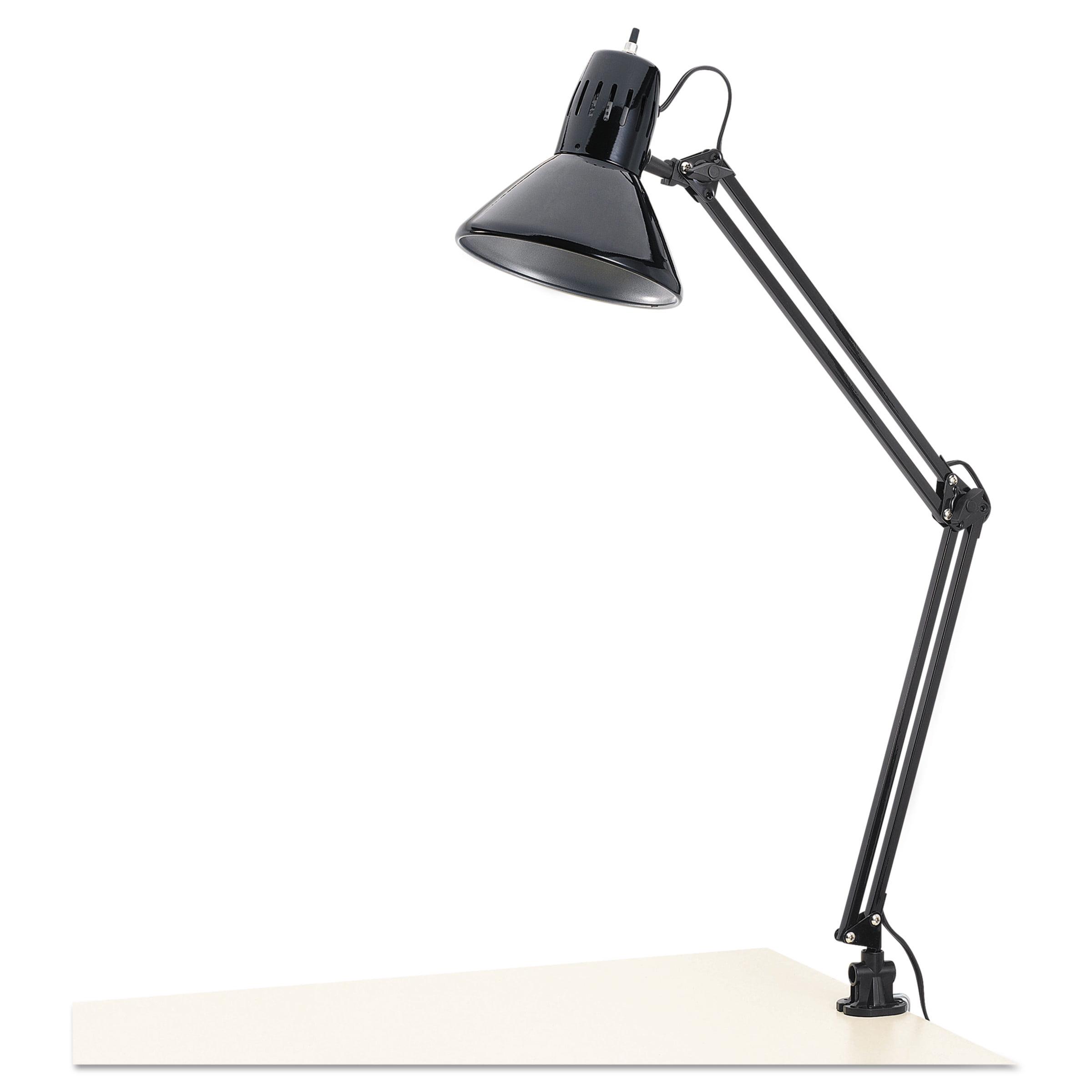 Adjustable Black Metal Architect Clip-On Lamp