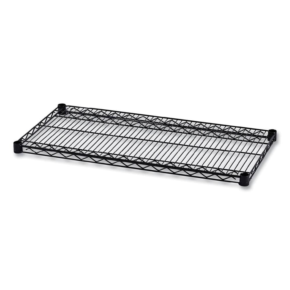 Two-Shelve 36" W x 18" D Wire Shelving Extra Shelves in Black (Set of 2)