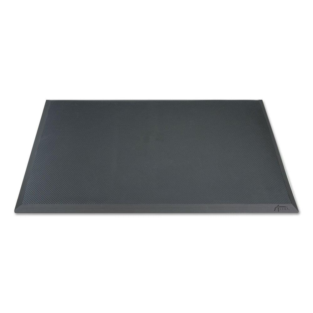 Black 24 x 36 Anti-Fatigue Rubber and Vinyl Mat