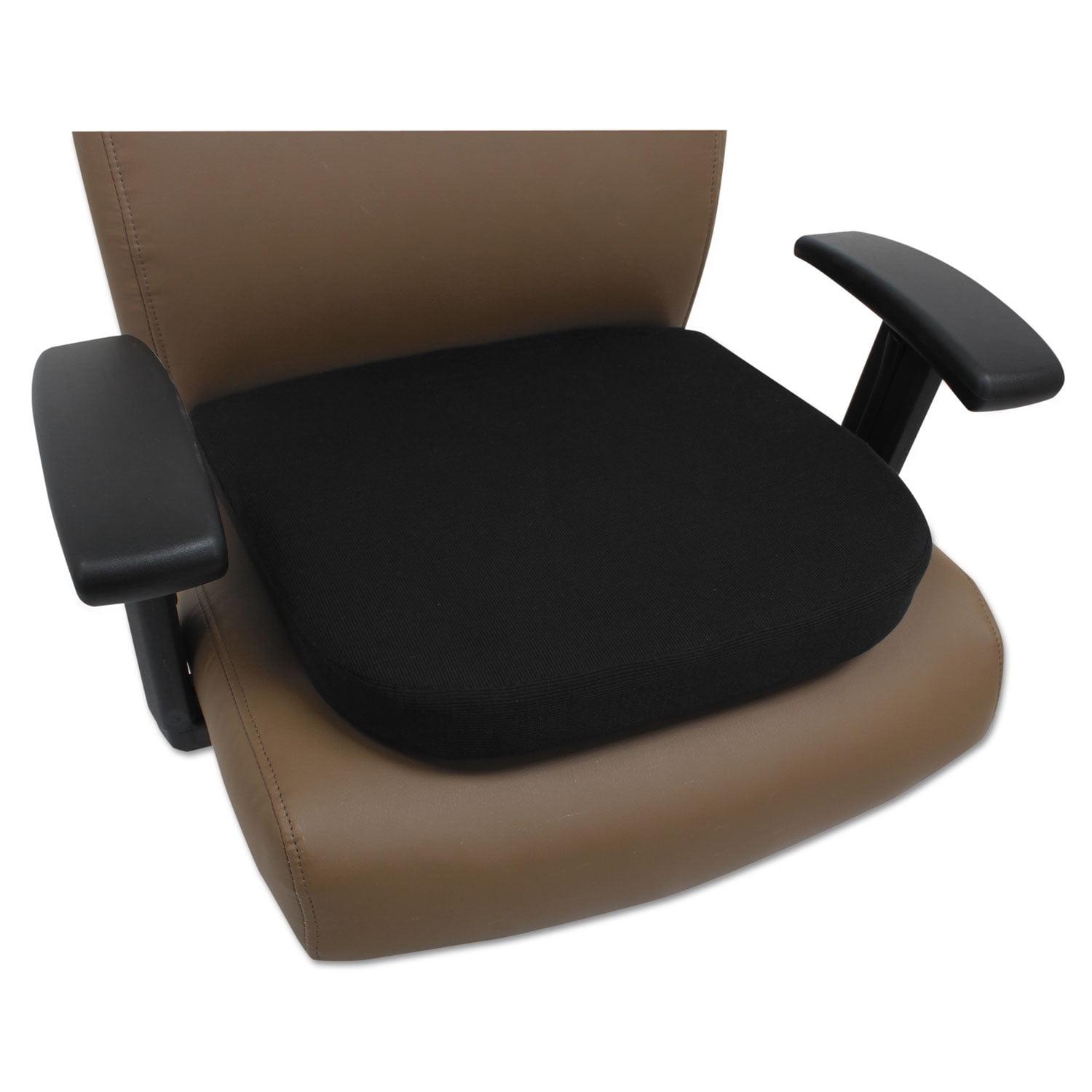 Black Cooling Gel Memory Foam Seat Cushion for Chairs