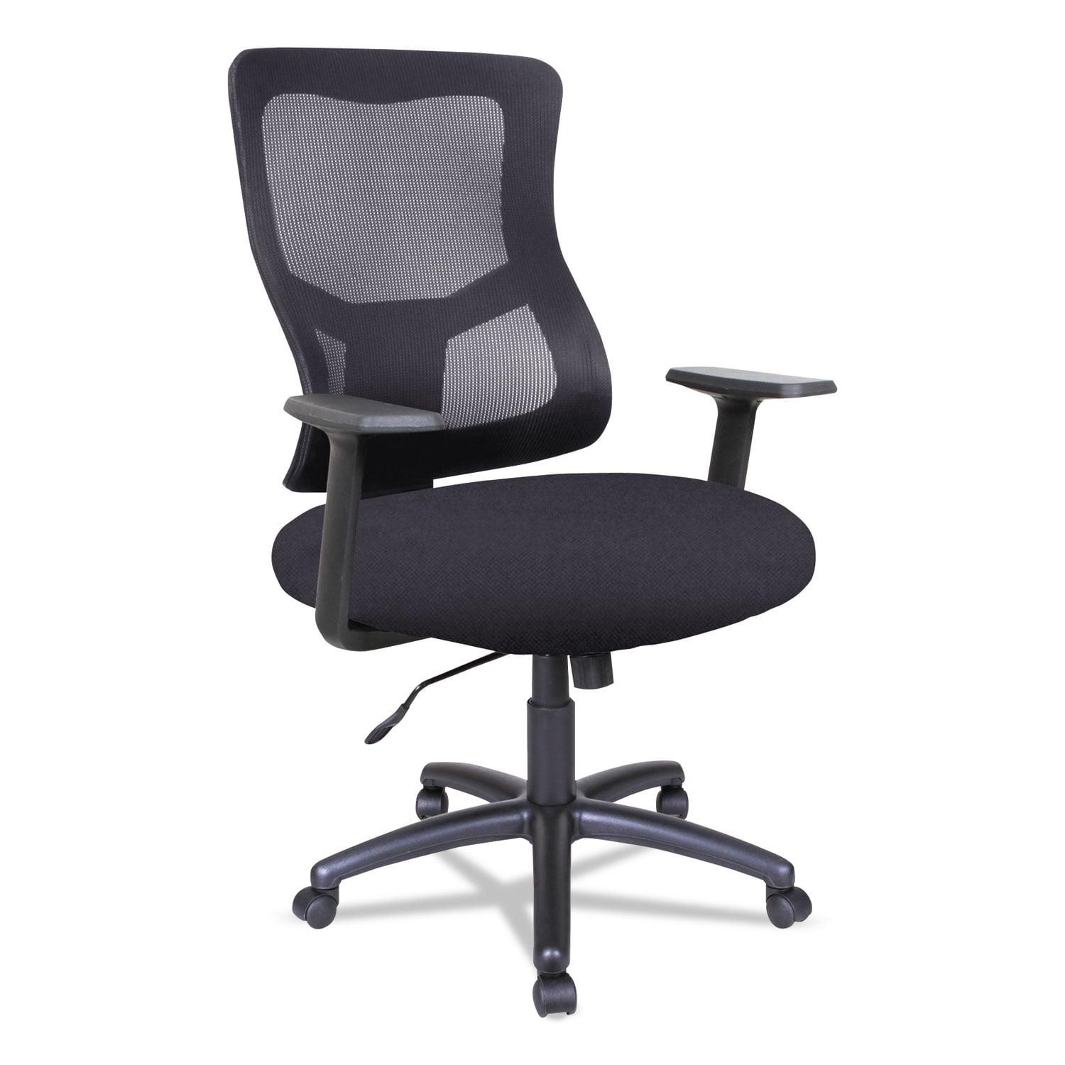 Black Mesh Executive Swivel Office Chair with Fixed Arms