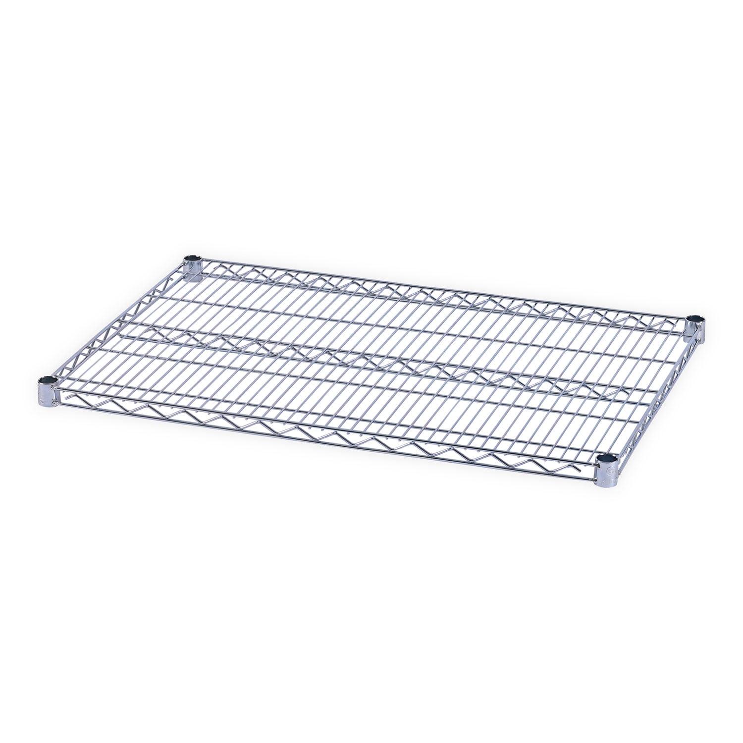 Two-Shelve 48" W x 24" D Wire Shelving Extra Shelves in Silver