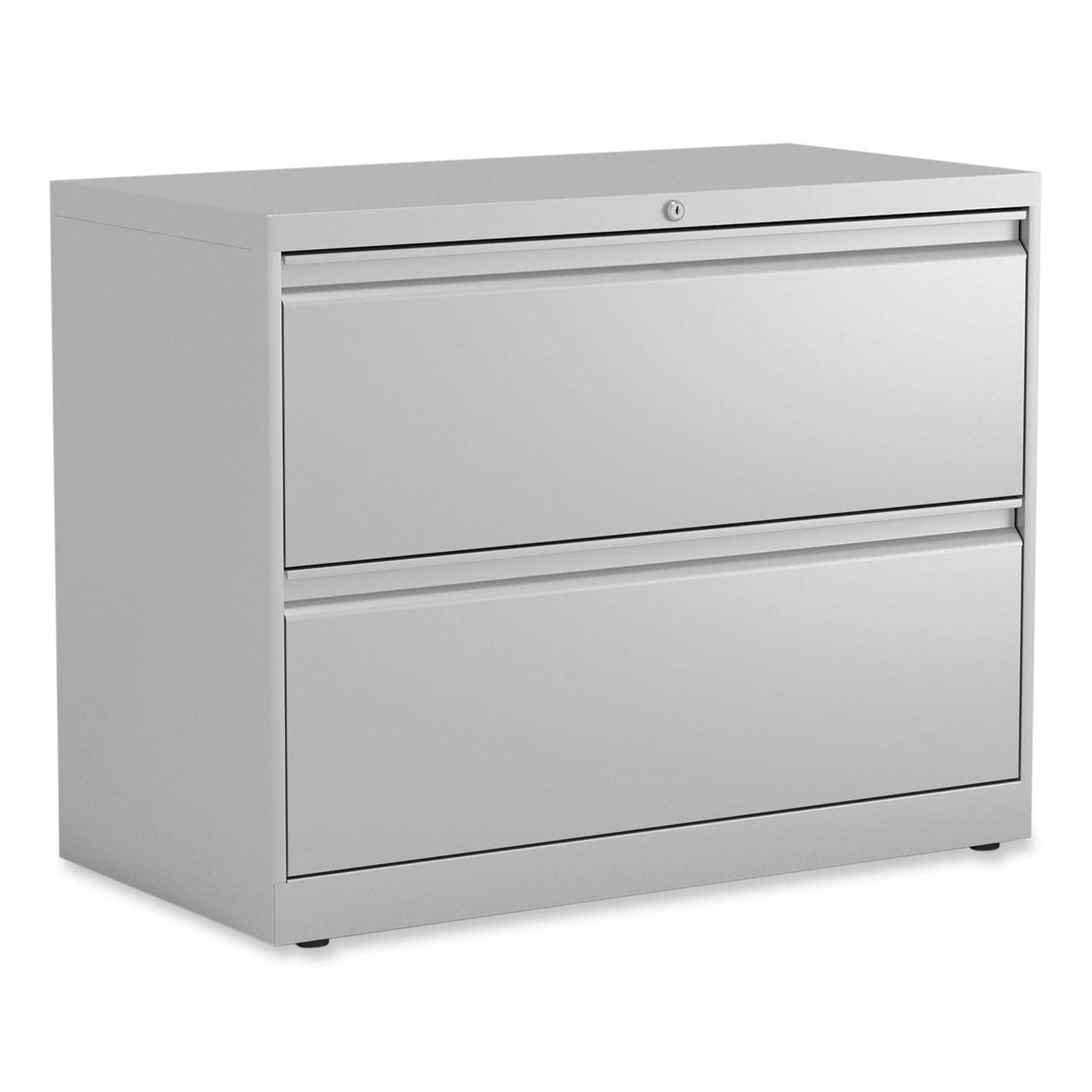 Alera Lateral File, 2 Legal/Letter-Size File Drawers, Light Gray, 36" x 18.63" x 28"